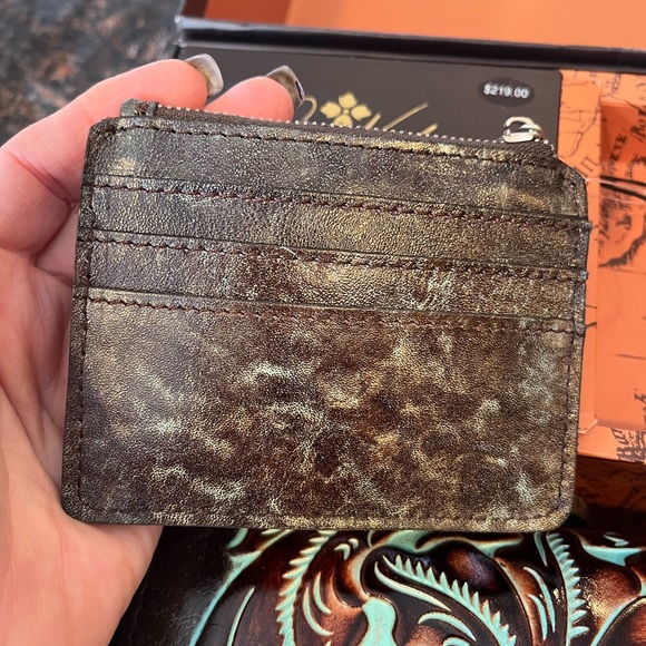 Patricia Nash Locri C/B Turquoise Hand Tooled Leather crossbody Handbag - Picture 7 of 15